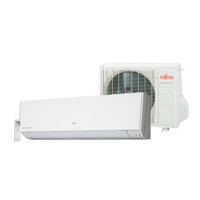 ArCondicionadoSplitInverterFujitsu9000BTUhFrioASBG09JMCAConjunto