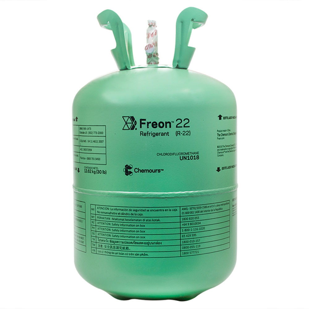 Gás Refrigerante Chemours Freon Hcfc R22 136kg 3102 Br Friopeças 2404