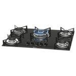 Fogao-Cooktop-Gas-Mesa-Vidro-Fischer-5-Bocas-Tripla-Chama-