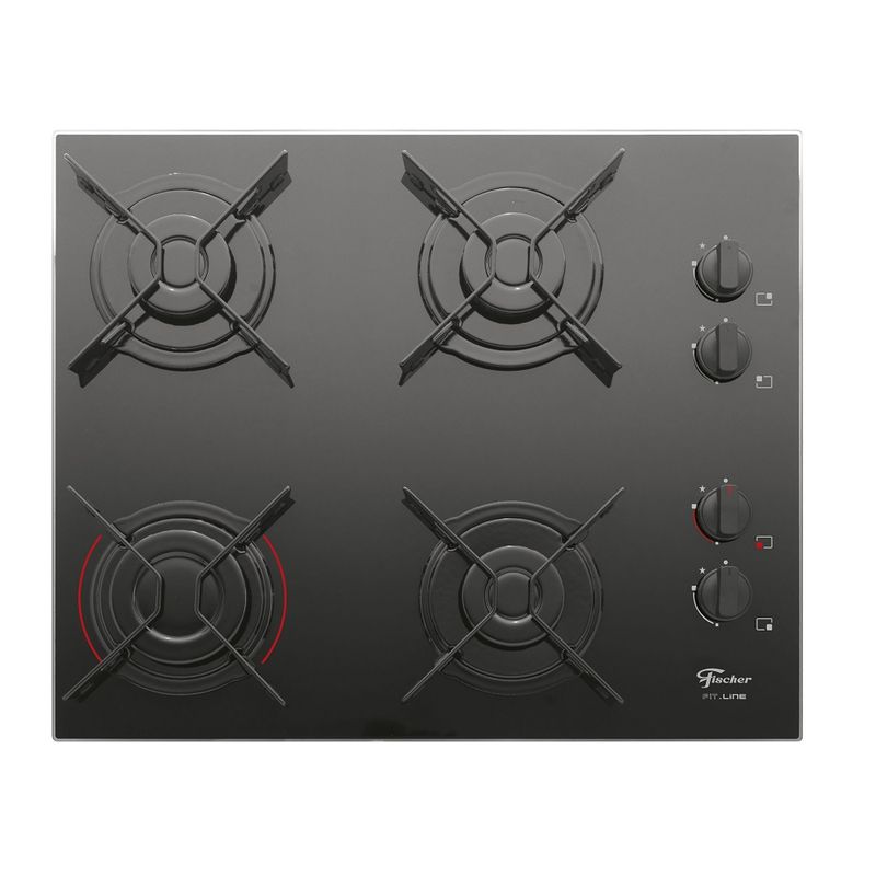 CooktopFischerFitLineMesadeVidro4Bocas–Bivolt