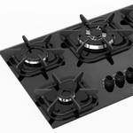 CooktopMueller5bocasPretocomQueimadorTriplaChama–Bivolt
