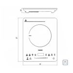 CooktopTramontinaPortatilSlimTouch–127Volts