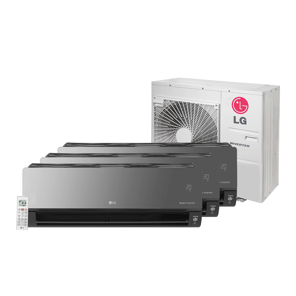 Ar Condicionado Multi Split Inverter LG Artcool 7.000 e 18.000 e 24.000 BTU/h Quente e Frio - 220 Volts