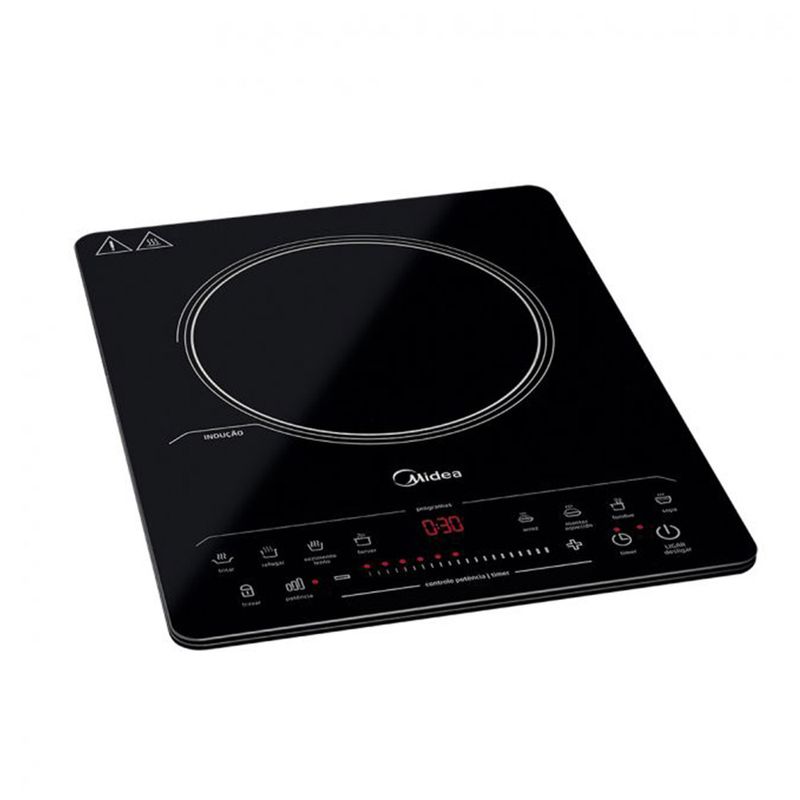 CooktopdeInducaoMidea1BocaPortatilPretoCYAD11–127Volts
