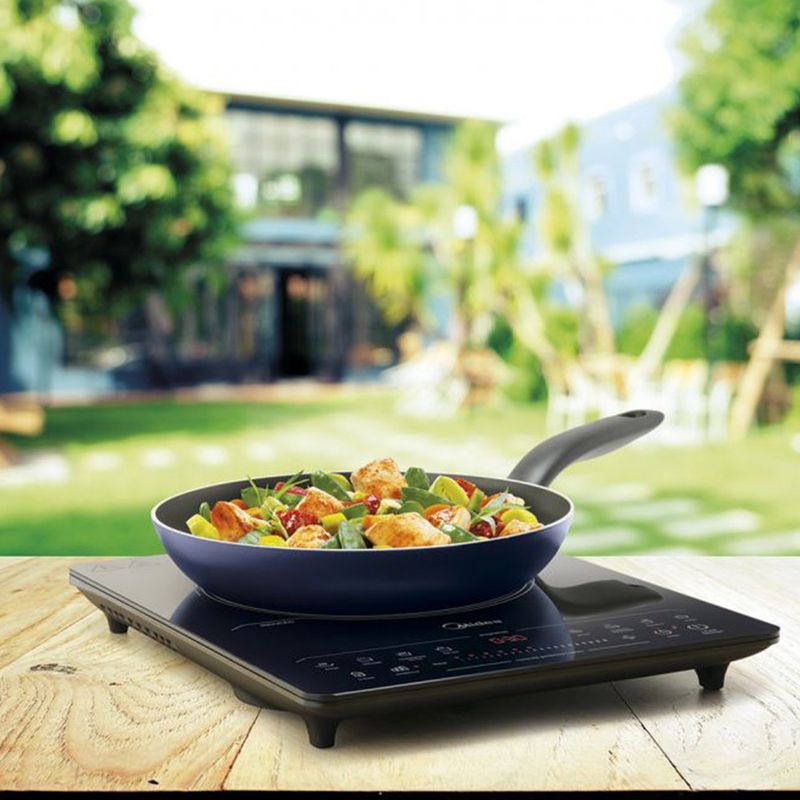 CooktopdeInducaoMidea1BocaPortatilPretoCYAD11–127Volts