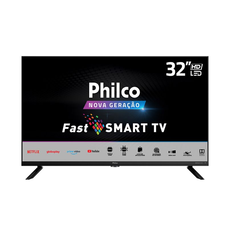 SmartTVPhilco32LedNetflixPTV32G70SBL–Bivolt