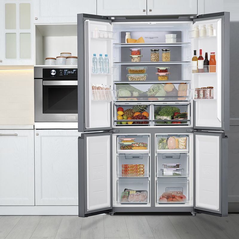 Refrigerador-Midea-French-Door-Inverter-Quattro-482-Litros-Inox-MD-RF556-–-127-Volts