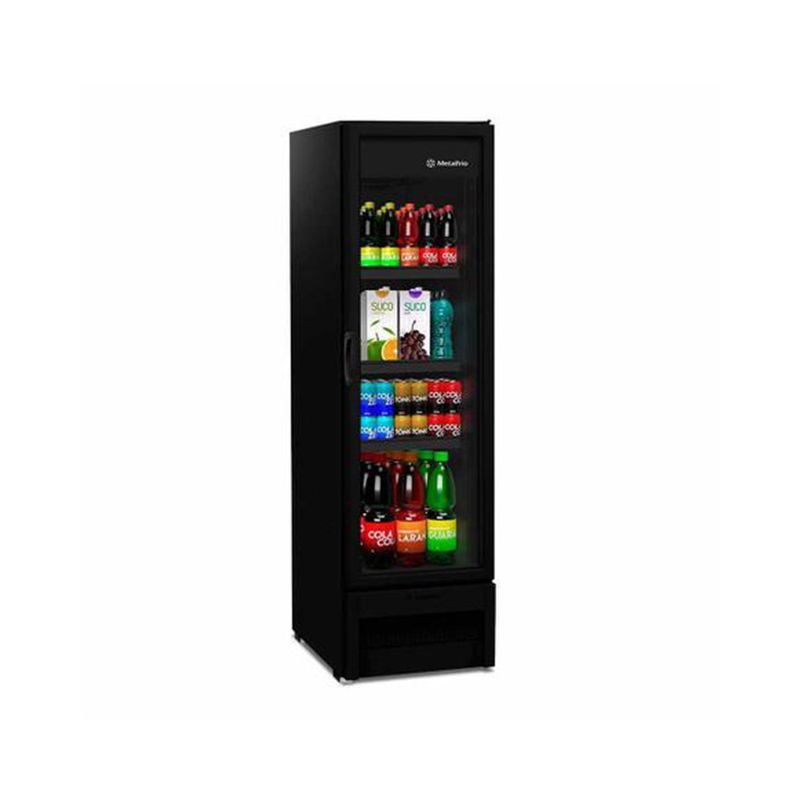 ExpositorVerticalMetalfrio324LitrosSlimLightAllBlackVB28RH–127volts