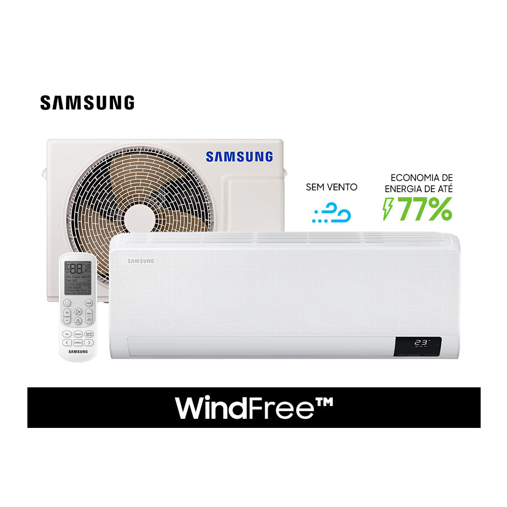 Ar Condicionado Split Inverter Samsung WindFree 9000Btu Frio - Ibyte