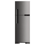 RefrigeradorBrastempFrostFreeDuplex375LitroscomCompartimentoExtrafrioInoxBRM44HK–220Volts