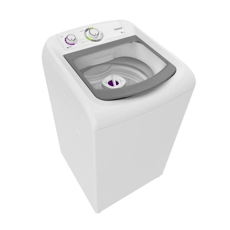 LavadoraConsul9KgDosagemExtraEconomicaeCicloEdredomBrancaCWB09AB–127Volts