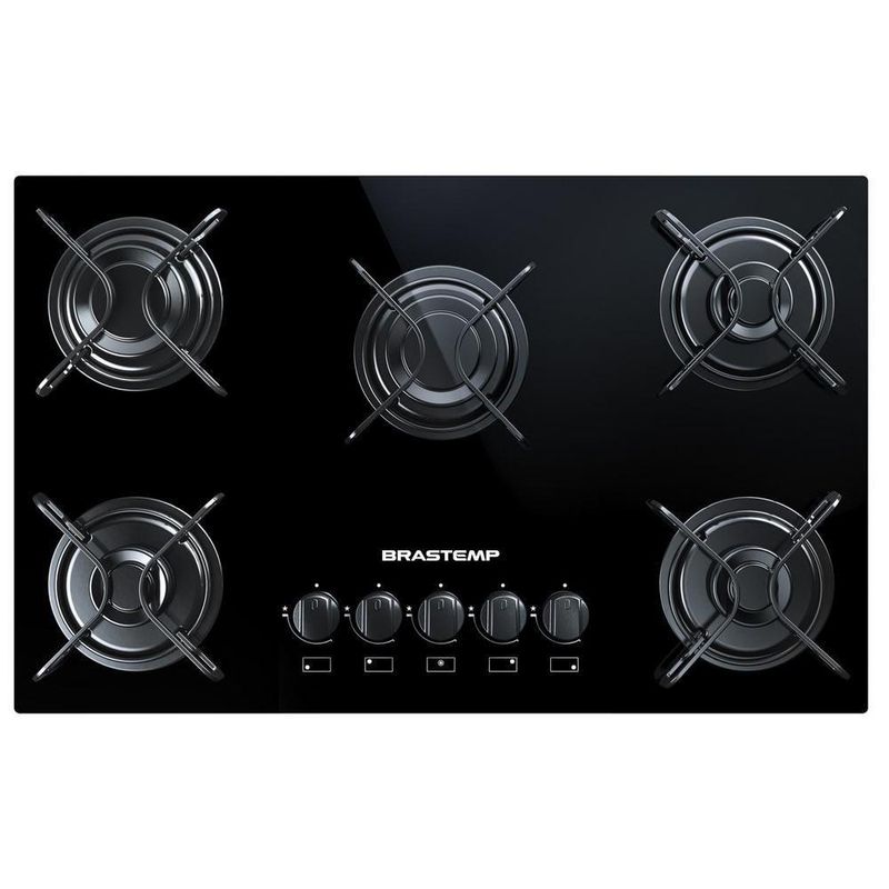 CooktopBrastemp5BocascomGradesPiatinaeAcendimentoAutomaticoPretoBDD75AE–Bivolt