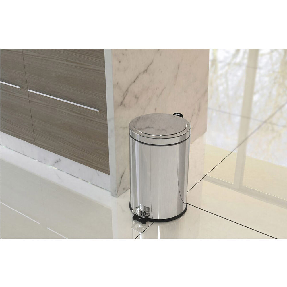 Lixeira-com-Pedal-Tramontina-Brasil-20-Litros-com-Balde-Interno-Removivel-e-Acabamento-Inox-Polido