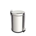 LixeiracomPedalTramontinaBrasil5LitroscomBaldeInternoeAcabamentoInoxPolido