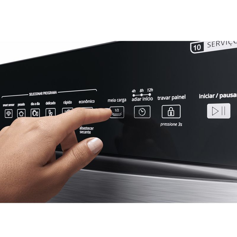 LavaLoucasBrastemp10ServicoscomCicloPesadoInoxBLF10BR–127Volts