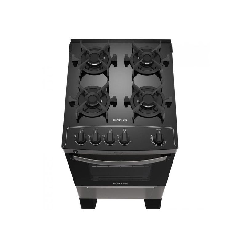 Fogao-4-Bocas-com-Mesa-de-Vidro--Atlas-Inox--Agile-Up---Bivolt