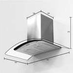 CoifadeParedeMCF1690G1MuellerInox90cm220V