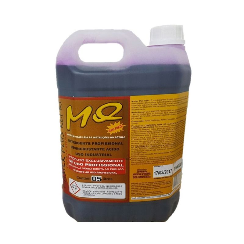 DetergenteProfissionalDesincrustanteMasterPlusRefriPower5LT