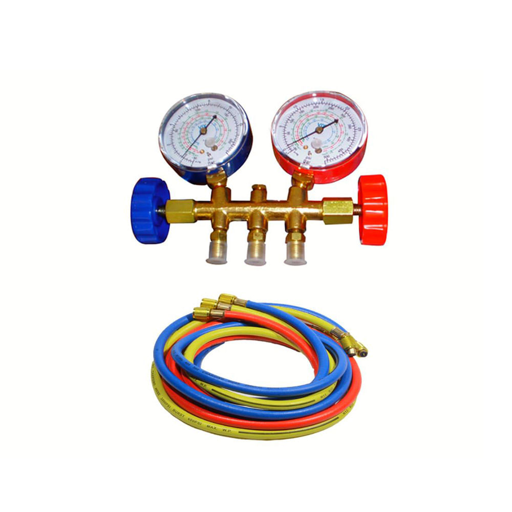 Conjunto Manifold Bronze R22/134A/404A/410A VIX