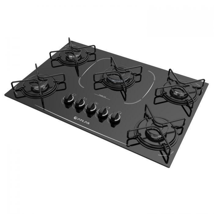 Cooktop-Atlas-5-Bocas-Agile-Up-Glass-TC-com-Acendimento-Superautomatico-e-Mesa-de-Vidro-Preto-–-Bivolt