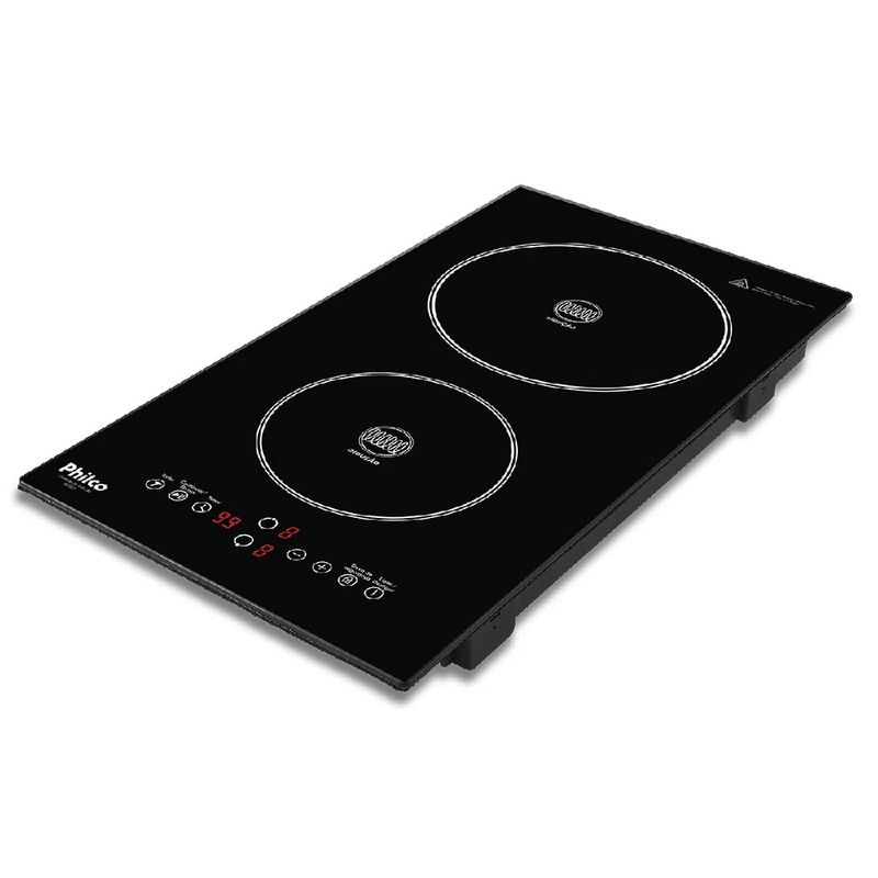 CooktopdeInducaoPhilco2Bocas9PotenciasPretoPCT02P–220Volts