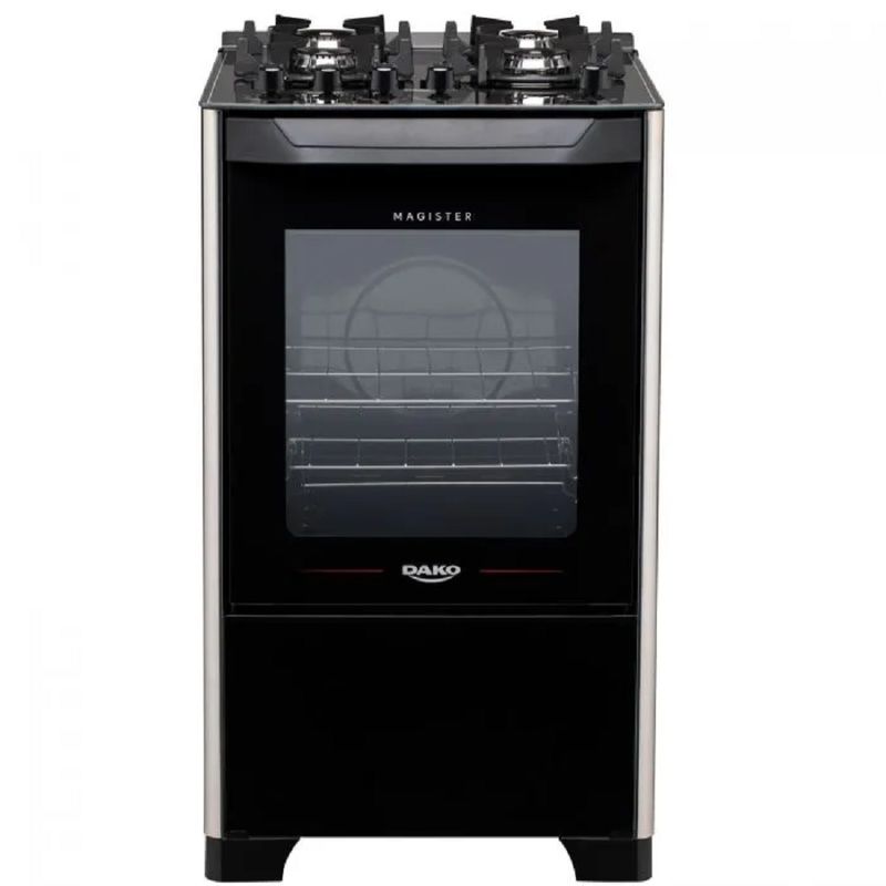 Fogao-de-Piso-Dako-4-Bocas-Magister-com-Mesa-de-Vidro-Preto-–-Bivolt