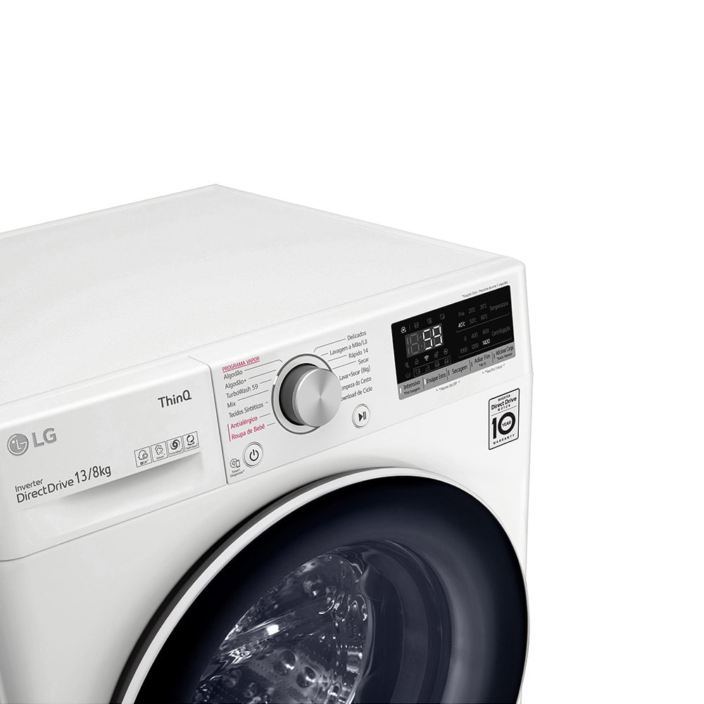 Lava-e-Seca-LG-13Kg-Smart-com-Inteligencia-Artificial-AIDD-Branca-VC4-–-127-Volts