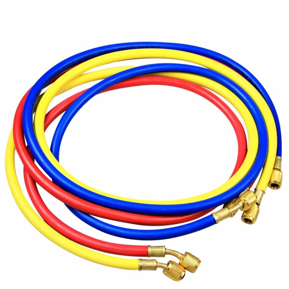 Mangueira Manifold 150cm R22 com Conector de Metal Vix CT-360-RYB-CHEAP