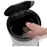 LixeiraTramontinaSmartAutomatica6LitroscomSensoremAcoInoxcomAcabamentoScotchBrite