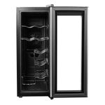 AdegadeVinhosPhilco12GarrafasTermoeletricaPretaeCinzaPAD12S–127Volts