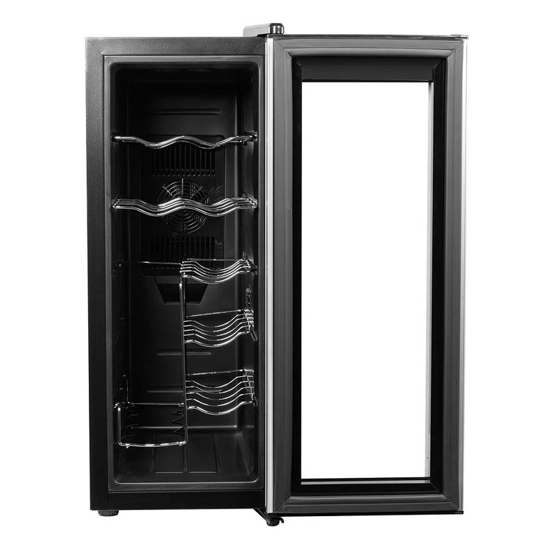 AdegadeVinhosPhilco12GarrafasTermoeletricaPretaeCinzaPAD12S–127Volts