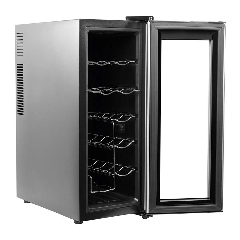 AdegadeVinhosPhilco12GarrafasTermoeletricaPretaeCinzaPAD12S–127Volts