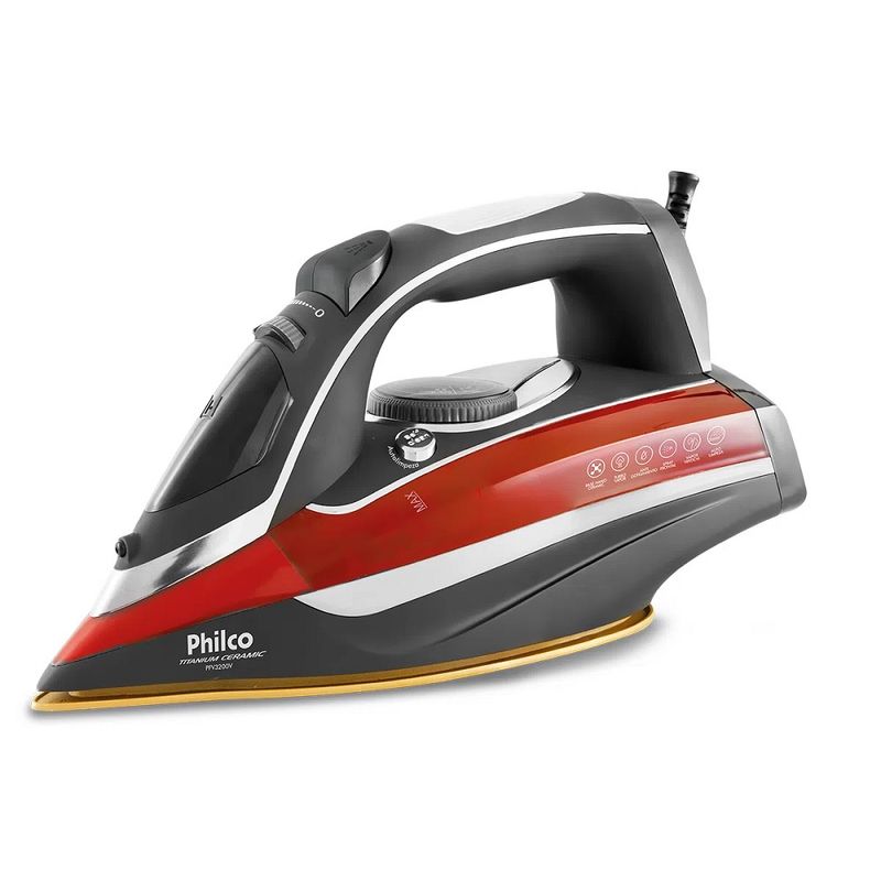 Ferro-a-Vapor-Philco-Titanium-Ceramic-Cinza-e-Vermelho-PFV3200V-–-220-Volts-