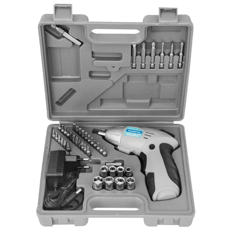 Parafusadeira46PecasCinzaTramontina4238004536Volts