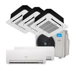 ArCondicionadoMultiSplitInverterSpringerMidea2x9000eCassete4Vias2x9000e1x18000BTUhQuenteeFrioMonofasico38MBPA42M5220Volts
