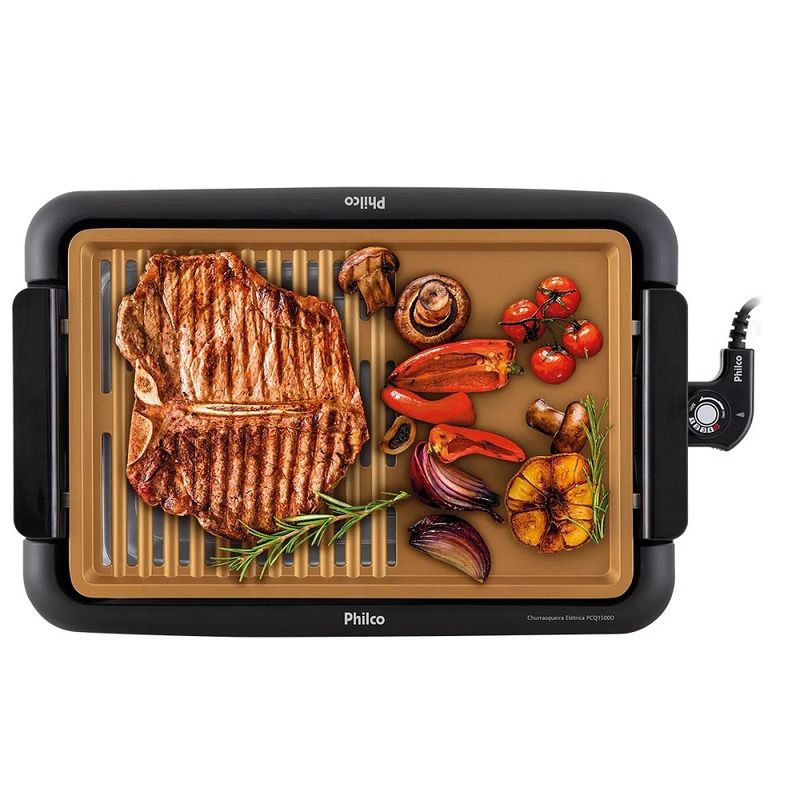 ChurrasqueiraEletricaPhilco1500WPCQ1500DPreta–220Volts