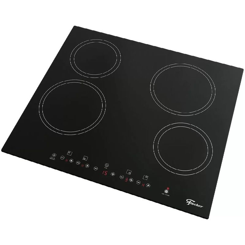 CooktopdeInducaoFischer4BocasMesaVitroceramicaPreto–220Volts