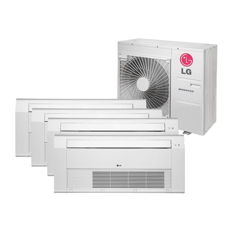 ArCondicionadoMultiSplitInverterLGCassete1Via1x9000e2x12000e1x18000BTUhQuenteeFrioMonofasicoA4UW30GFA2AWGZBRZ–220Volts