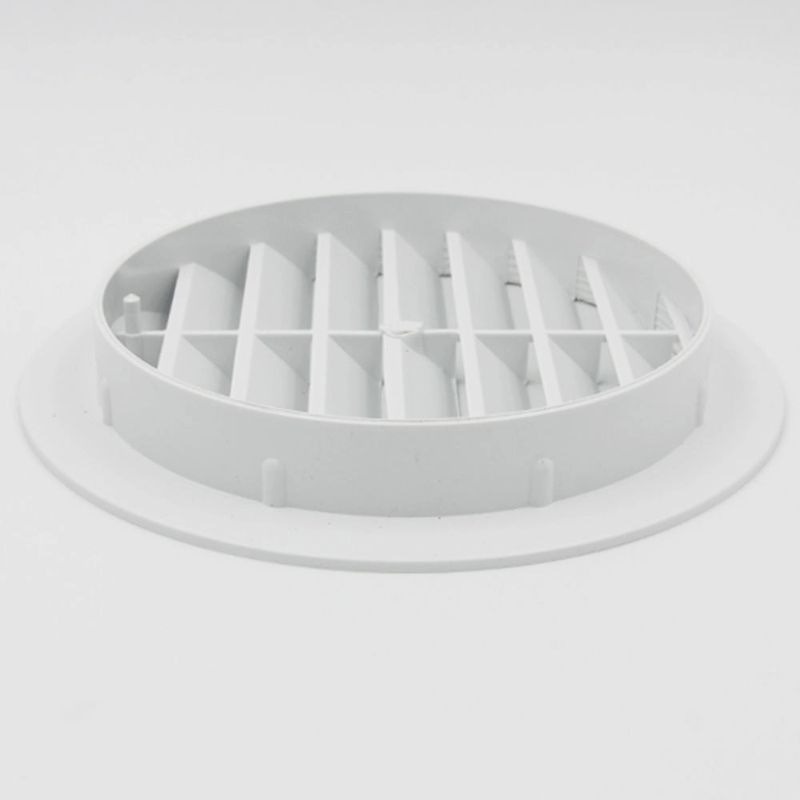 Grade-de-Saida-Fixa-Arkit-Redonda-para-Duto-de-5’’-125mm-S125-Branca-