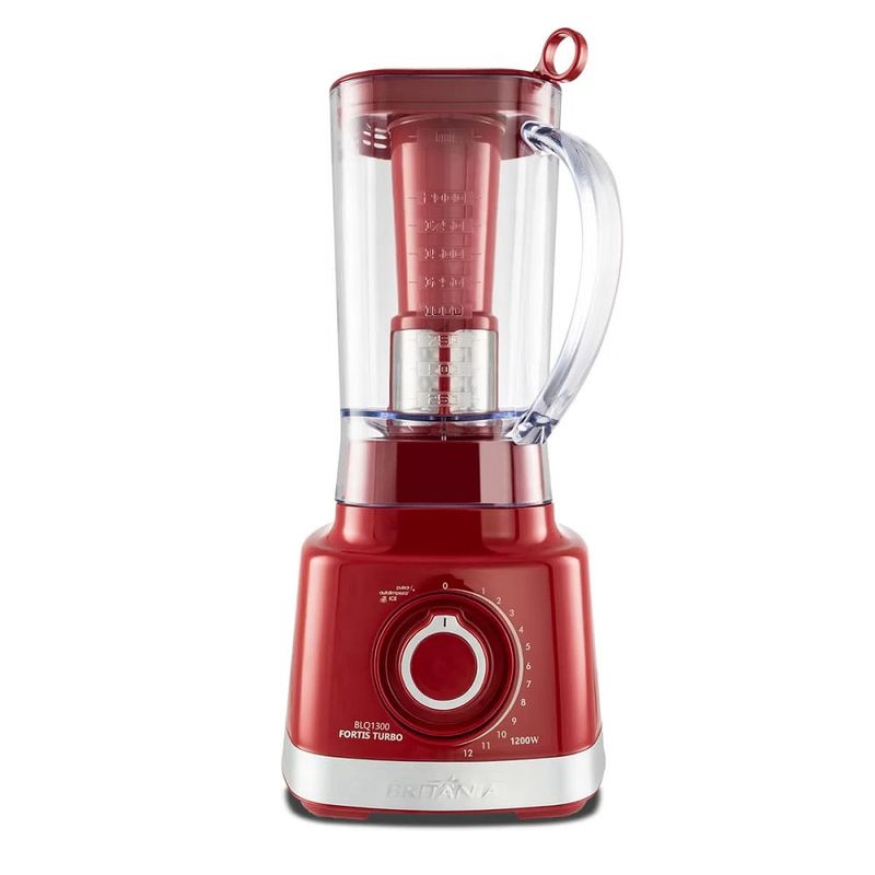 LiquidificadorBritania3Litros1200WFortisTurboVermelhoBLQ1300V–127Volts
