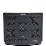 Fogao-de-Embutir-Dako-5-Bocas-Preto-Turbo-Glass---Bivolt