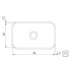 CubadeEmbutirTramontina245LitrosLavinia56x34cmemAcoInoxPolido