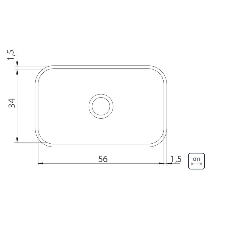CubadeEmbutirTramontina245LitrosLavinia56x34cmemAcoInoxPolido