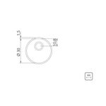 CubadeEmbutirTramontina9LitrosLuna30cmemAcoInoxPolido