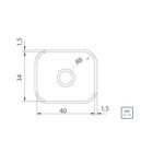 CubadeEmbutirTramontina9LitrosLuna30cmemAcoInoxPolido