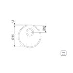 CubadeEmbutirTramontina125LitrosLuna35cmemAcoInoxPolido
