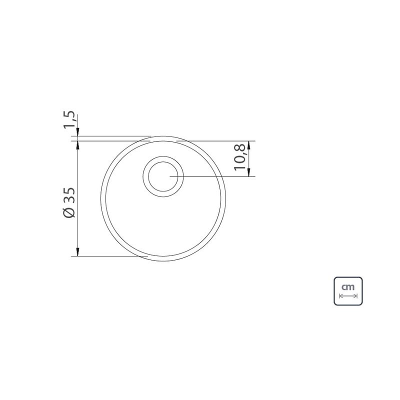 CubadeEmbutirTramontina125LitrosLuna35cmemAcoInoxPolido