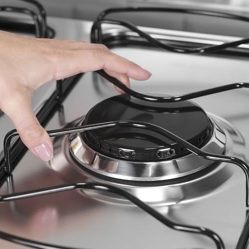 FogaodePisoElectrolux5BocasAutomaticocomUltraChamaePainelCompletoBranco76LBU–Bivolt