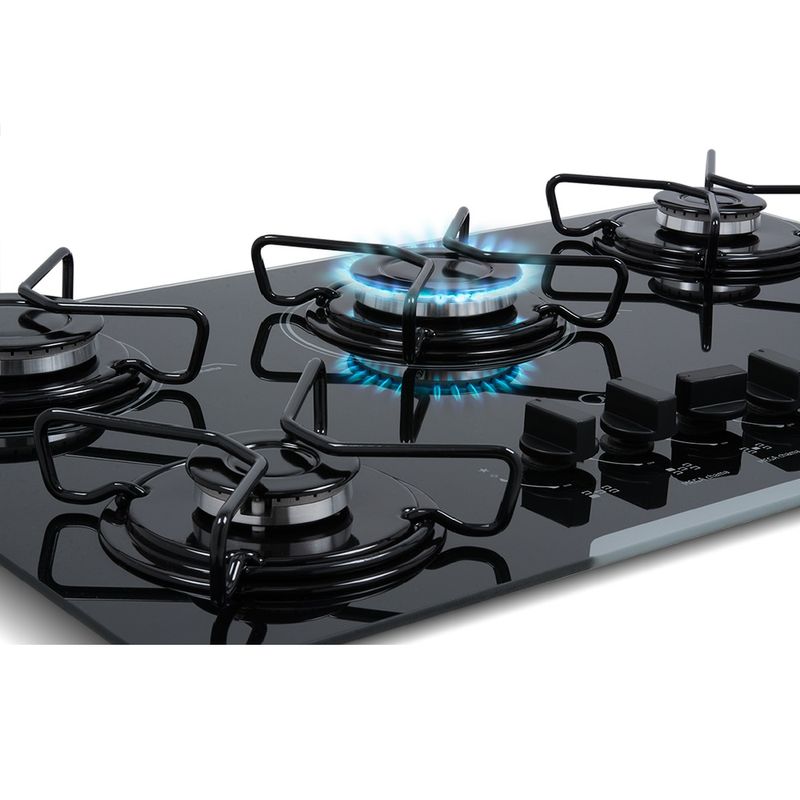 CooktopMidea5BocascomMesadeVidroPretoMDGV50–Bivolt