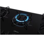CooktopMidea5BocascomMesadeVidroPretoMDGV50–Bivolt